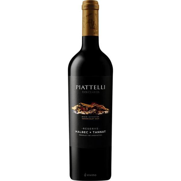 VINO PIATTELLI RESERVA MALBEC TANNAT 750 ML
