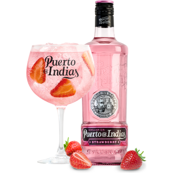GIN PUERTO DE INDIAS GIN STRAWBERRY 750ML